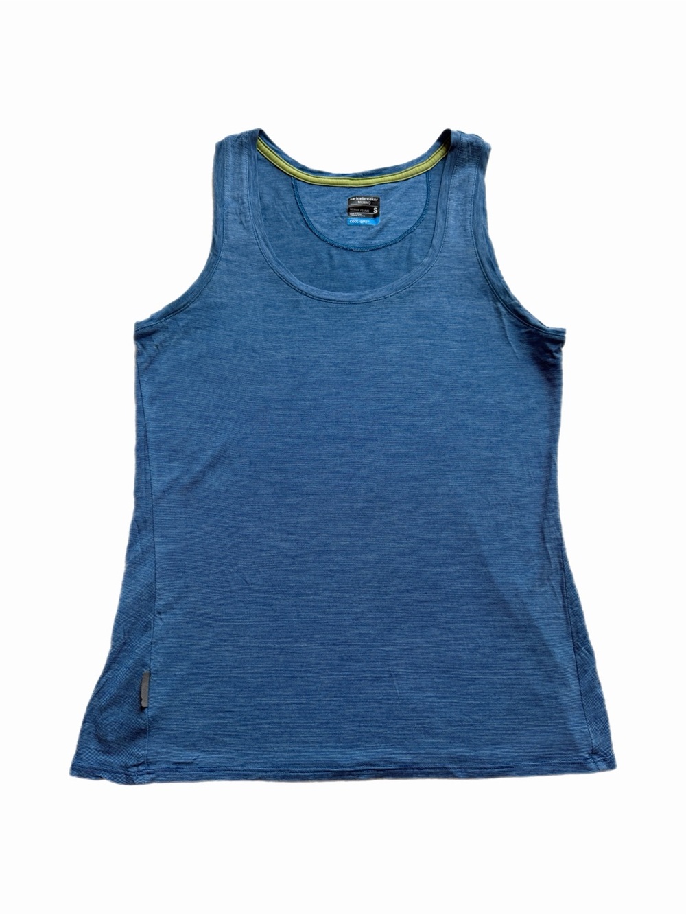 Icebreaker Merino Wool Cool Lite Tank Top S Baselayer Layering Gorpcore Blue